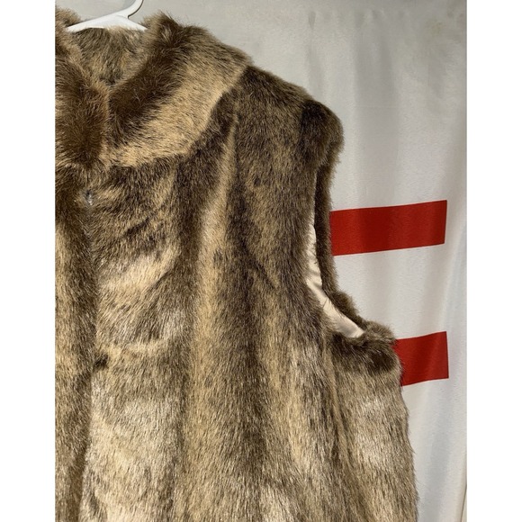Donna Salyers Fabulous Furs Faux Fur Vest Coat Womens Large Acrylic - Picture 3 of 8